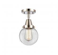 Innovations Lighting 447-1C-PN-G202-6 - Beacon - 1 Light - 6 inch - Polished Nickel - Semi-Flush Mount
