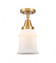 Innovations Lighting 447-1C-SG-G181 - Canton - 1 Light - 6 inch - Satin Gold - Semi-Flush Mount