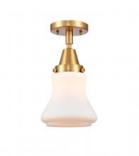 Innovations Lighting 447-1C-SG-G191 - Bellmont - 1 Light - 6 inch - Satin Gold - Semi-Flush Mount