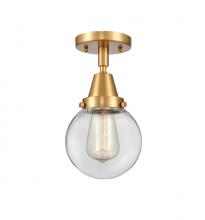 Innovations Lighting 447-1C-SG-G202-6 - Beacon - 1 Light - 6 inch - Satin Gold - Semi-Flush Mount