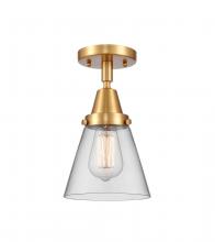 Innovations Lighting 447-1C-SG-G62 - Cone - 1 Light - 6 inch - Satin Gold - Semi-Flush Mount