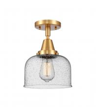 Innovations Lighting 447-1C-SG-G74 - Bell - 1 Light - 8 inch - Satin Gold - Semi-Flush Mount