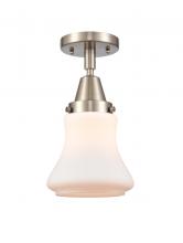 Innovations Lighting 447-1C-SN-G191 - Bellmont - 1 Light - 6 inch - Brushed Satin Nickel - Semi-Flush Mount