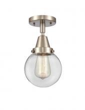 Innovations Lighting 447-1C-SN-G202-6 - Beacon - 1 Light - 6 inch - Brushed Satin Nickel - Semi-Flush Mount