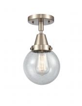 Innovations Lighting 447-1C-SN-G204-6 - Beacon - 1 Light - 6 inch - Brushed Satin Nickel - Semi-Flush Mount