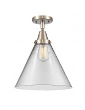 Innovations Lighting 447-1C-SN-G42-L - Cone - 1 Light - 12 inch - Brushed Satin Nickel - Semi-Flush Mount