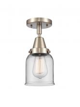 Innovations Lighting 447-1C-SN-G52 - Bell - 1 Light - 5 inch - Brushed Satin Nickel - Semi-Flush Mount