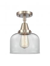 Innovations Lighting 447-1C-SN-G72 - Bell - 1 Light - 8 inch - Brushed Satin Nickel - Semi-Flush Mount