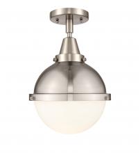 Innovations Lighting 447-1C-SN-HFS-81-SN - Hampden - 1 Light - 9 inch - Brushed Satin Nickel - Semi-Flush Mount