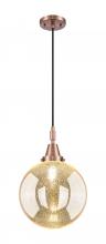 Innovations Lighting 447-1P-AC-G208-10 - Beacon - 1 Light - 10 inch - Antique Copper - Mini Pendant