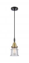 Innovations Lighting 447-1P-BAB-G184S - Canton - 1 Light - 7 inch - Black Antique Brass - Mini Pendant