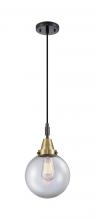 Innovations Lighting 447-1P-BAB-G202-8 - Beacon - 1 Light - 8 inch - Black Antique Brass - Mini Pendant