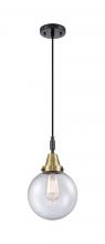 Innovations Lighting 447-1P-BAB-G204-8 - Beacon - 1 Light - 8 inch - Black Antique Brass - Mini Pendant