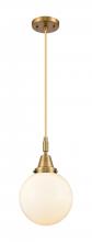 Innovations Lighting 447-1P-BB-G201-8 - Beacon - 1 Light - 8 inch - Brushed Brass - Mini Pendant