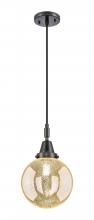 Innovations Lighting 447-1P-BK-G208-8 - Beacon - 1 Light - 8 inch - Matte Black - Mini Pendant