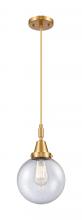Innovations Lighting 447-1P-SG-G204-8 - Beacon - 1 Light - 8 inch - Satin Gold - Mini Pendant