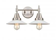 Innovations Lighting 447-2W-SN-G1 - Halophane - 2 Light - 18 inch - Satin Nickel - Bath Vanity Light