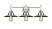 Innovations Lighting 447-3W-SN-M2-SN - Railroad - 3 Light - 26 inch - Satin Nickel - Bath Vanity Light