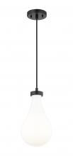 Innovations Lighting 451-1P-BK-G451-7GWH - Owego - 1 Light - 5 inch - Matte Black - Pendant
