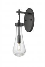 Innovations Lighting 451-1W-BK-G451-4SDY - Owego - 1 Light - 5 inch - Matte Black - Sconce