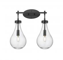 Innovations Lighting 451-2W-BK-G451-7CL - Owego - 2 Light - 17 inch - Matte Black - Bath Vanity Light