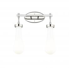 Innovations Lighting 451-2W-PN-G451-4GWH - Owego - 2 Light - 17 inch - Polished Nickel - Bath Vanity Light