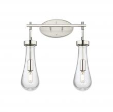 Innovations Lighting 451-2W-SN-G451-4CL - Owego - 2 Light - 17 inch - Satin Nickel - Bath Vanity Light