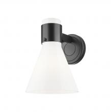 Innovations Lighting 464-1W-BK-G464C-7GW - Lawton Cone - 1 Light - 8 inch - Matte Black - Sconce