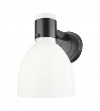 Innovations Lighting 464-1W-BK-G464D-7GW - Lawton Bell - 1 Light - 8 inch - Matte Black - Sconce