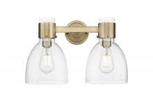 Innovations Lighting 464-2W-BB-G464D-7SDY - Lawton Bell - 2 Light - 17 inch - Brushed Brass - Bath Vanity Light