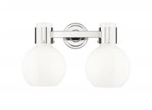 Innovations Lighting 464-2W-PN-G464B-7GW - Lawton Sphere - 2 Light - 17 inch - Polished Nickel - Bath Vanity Light