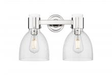 Innovations Lighting 464-2W-PN-G464D-7SDY - Lawton Bell - 2 Light - 17 inch - Polished Nickel - Bath Vanity Light