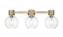 Innovations Lighting 464-3W-BB-G464B-7SDY - Lawton Sphere - 3 Light - 27 inch - Brushed Brass - Bath Vanity Light