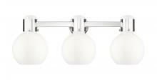 Innovations Lighting 464-3W-PN-G464B-7GW - Lawton Sphere - 3 Light - 27 inch - Polished Nickel - Bath Vanity Light