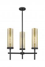 Innovations Lighting 471-3CR-BK-G471-12ME - Lincoln - 3 Light - 21 inch - Matte Black - Pendant