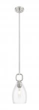 Innovations Lighting 485-1S-SN-G485-6CL - Hudson - 1 Light - 6 inch - Satin Nickel - Mini Pendant