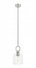 Innovations Lighting 485-1S-SN-G487-6CL - Hudson - 1 Light - 6 inch - Satin Nickel - Mini Pendant