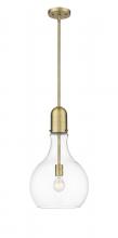 Innovations Lighting 492-1S-BB-G582-12 - Amherst - 1 Light - 12 inch - Brushed Brass - Stem hung - Mini Pendant