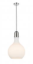 Innovations Lighting 492-1S-PN-G581-14 - Amherst - 1 Light - 14 inch - Polished Nickel - Stem hung - Pendant