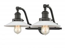 Innovations Lighting 515-2W-OB-G1 - Halophane - 2 Light - 18 inch - Oil Rubbed Bronze - Adjustable Bath Vanity Light