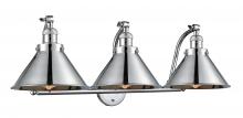 Innovations Lighting 515-3W-PC-M10-PC-LED - Briarcliff - 3 Light - 28 inch - Polished Chrome - Adjustable Bath Vanity Light