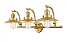 Innovations Lighting 515-3W-SG-M4-SG - Railroad - 3 Light - 28 inch - Satin Gold - Adjustable Bath Vanity Light
