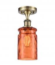 Innovations Lighting 516-1C-AB-G352-TUR - Candor 1 Light Semi-Flush Mount