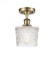 Innovations Lighting 516-1C-AB-G402 - Niagara - 1 Light - 7 inch - Antique Brass - Semi-Flush Mount