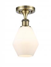 Innovations Lighting 516-1C-AB-G651-6 - Cindyrella - 1 Light - 6 inch - Antique Brass - Semi-Flush Mount