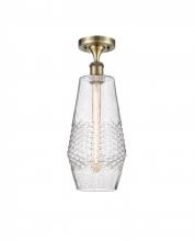 Innovations Lighting 516-1C-AB-G684-7 - Windham - 1 Light - 7 inch - Antique Brass - Semi-Flush Mount