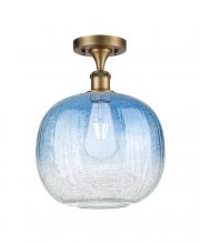 Innovations Lighting 516-1C-BB-G481-10SB - Brookhaven Sphere - 1 Light - 11 inch - Brushed Brass - Semi-Flush Mount