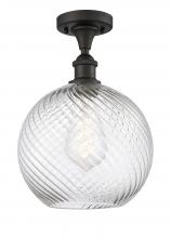 Innovations Lighting 516-1C-OB-G1214-10 - Large Twisted Swirl 1 Light Semi-Flush Mount