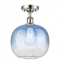 Innovations Lighting 516-1C-PN-G481-10SB - Brookhaven Sphere - 1 Light - 11 inch - Polished Nickel - Semi-Flush Mount