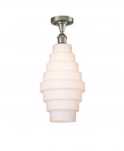 Innovations Lighting 516-1C-SN-G671-8 - Cascade - 1 Light - 8 inch - Brushed Satin Nickel - Semi-Flush Mount